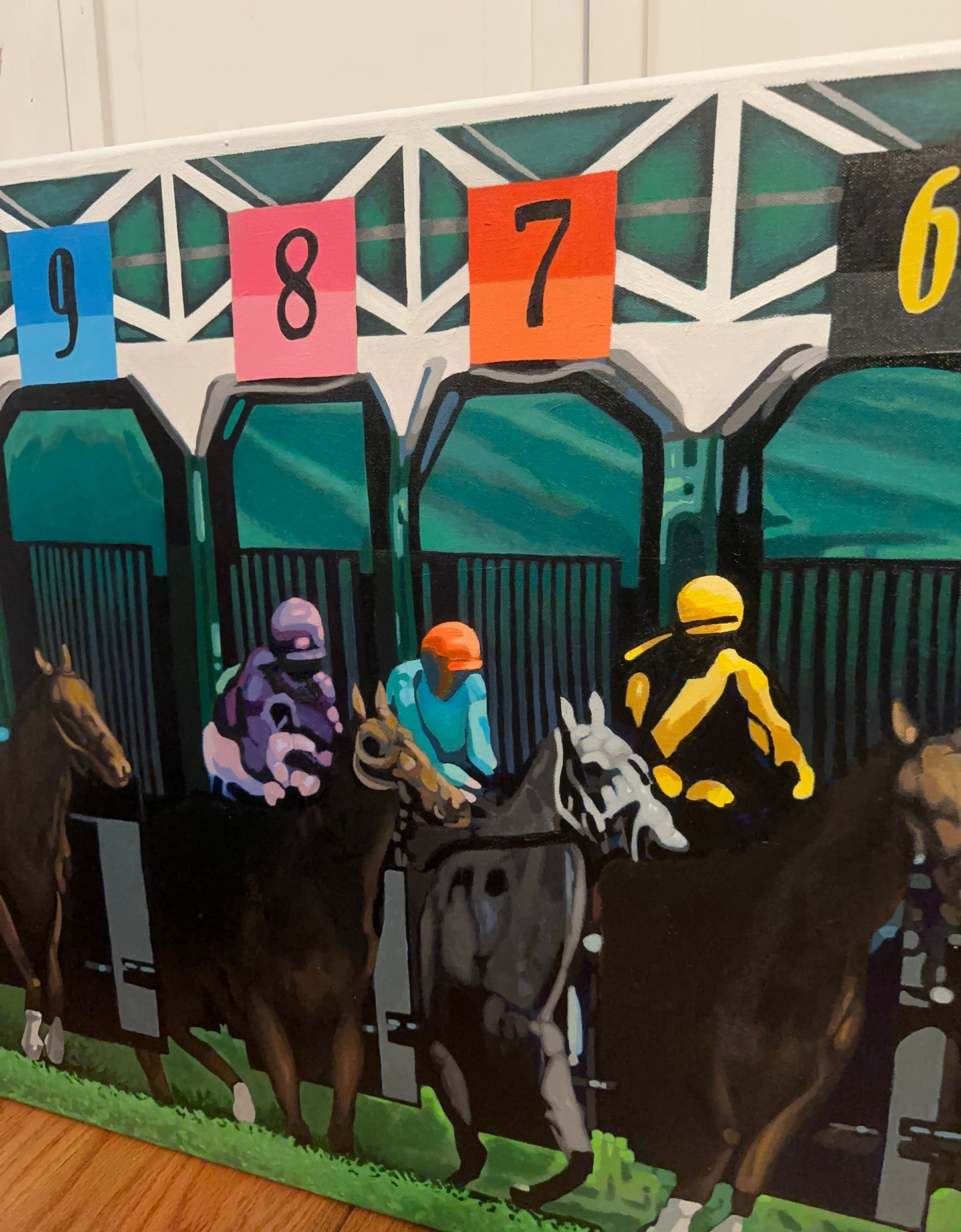 Sports, Jackpot Acrylic Painting