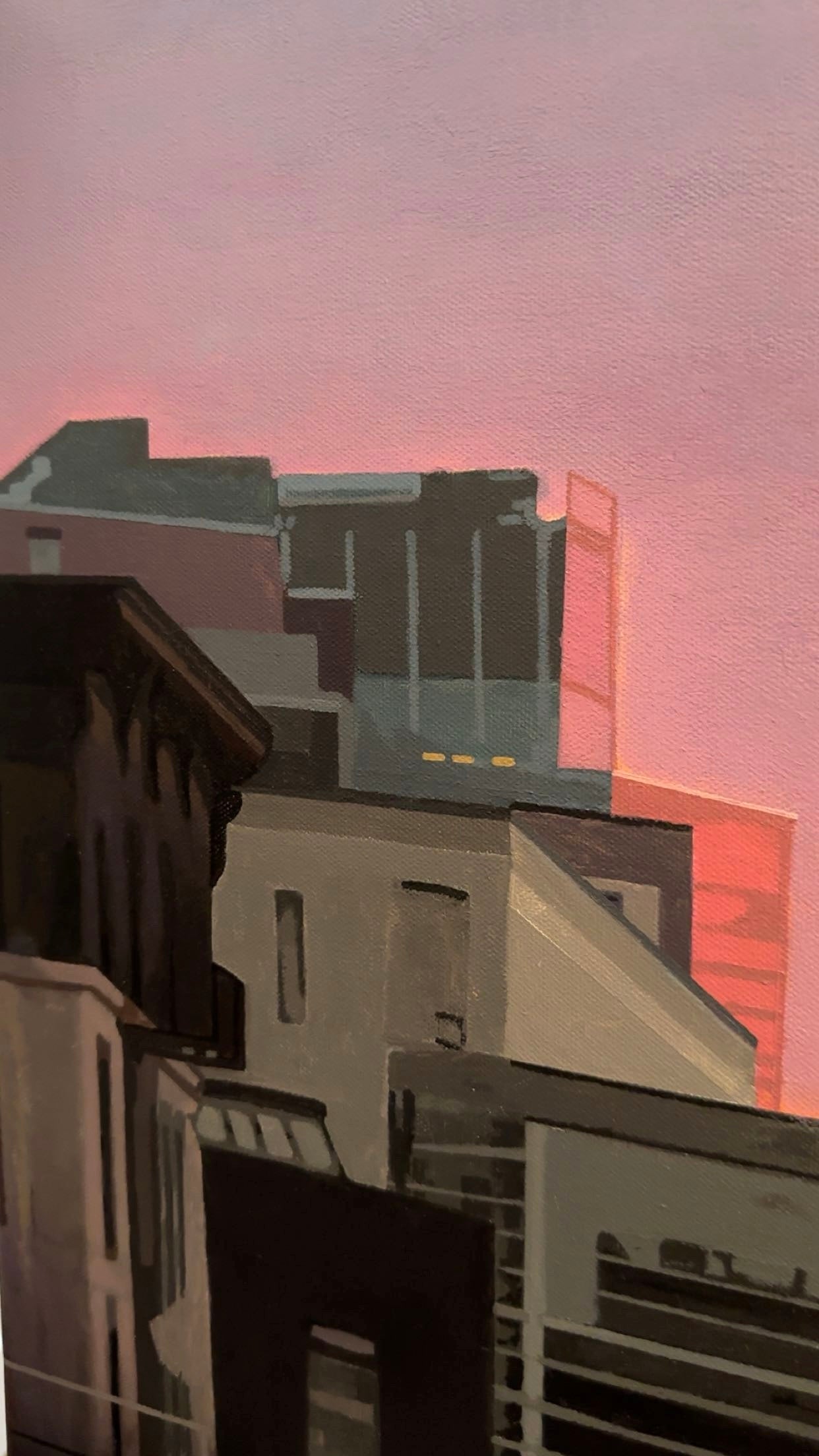 NYC Rush Hour Acrylic Painting