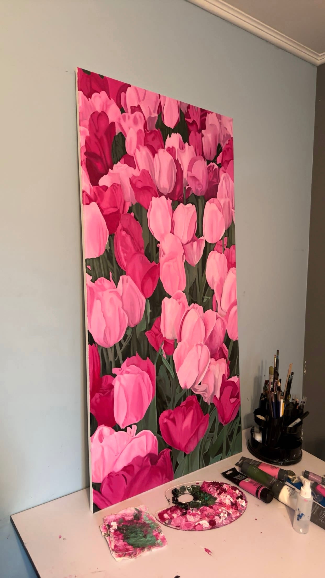 Flower Shop Acrylic Painting
