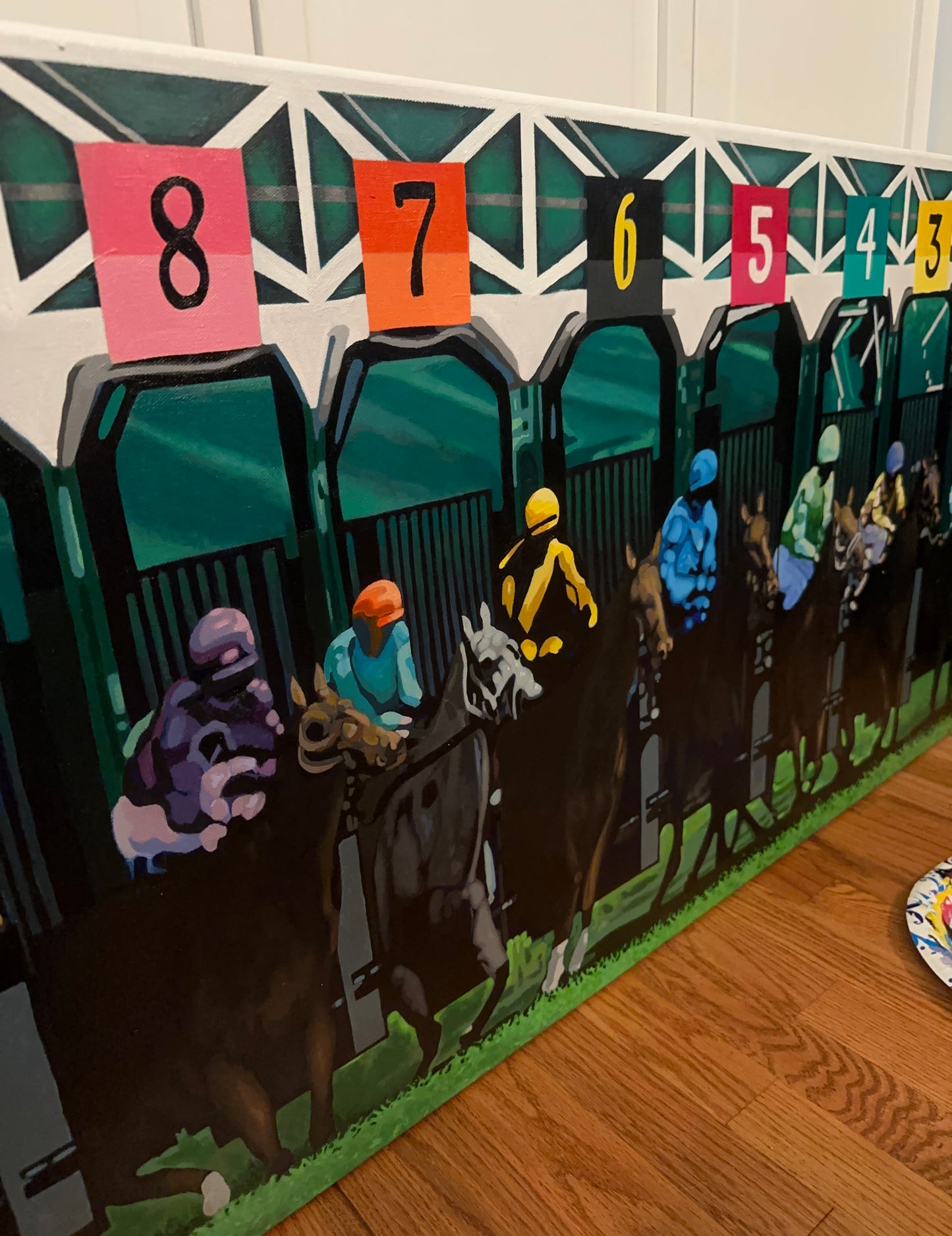 Sports, Jackpot Acrylic Painting