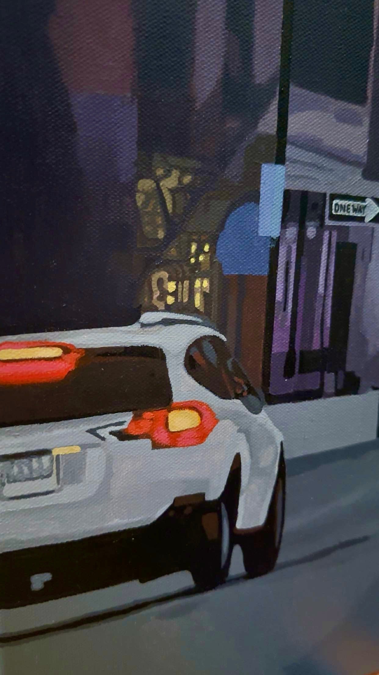 NYC Rush Hour Acrylic Painting