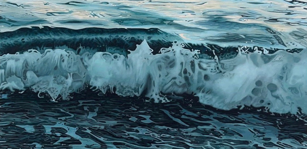 Ocean, Crash Into Me Acrylic Painting