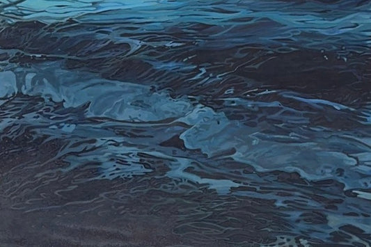 Ocean, Dark Waters Acrylic Painting