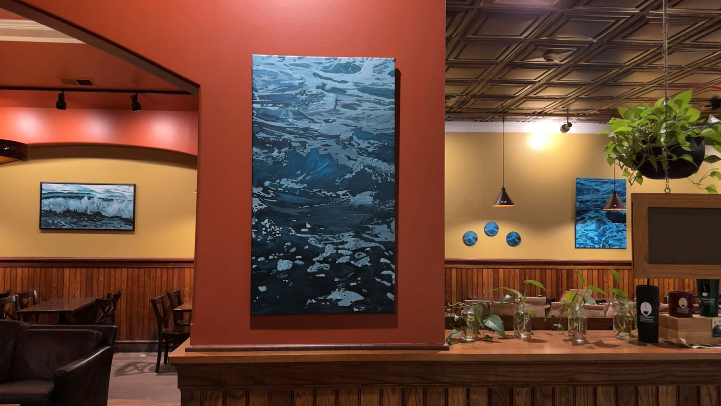 Ocean, Deep Blue Sea Acrylic Painting