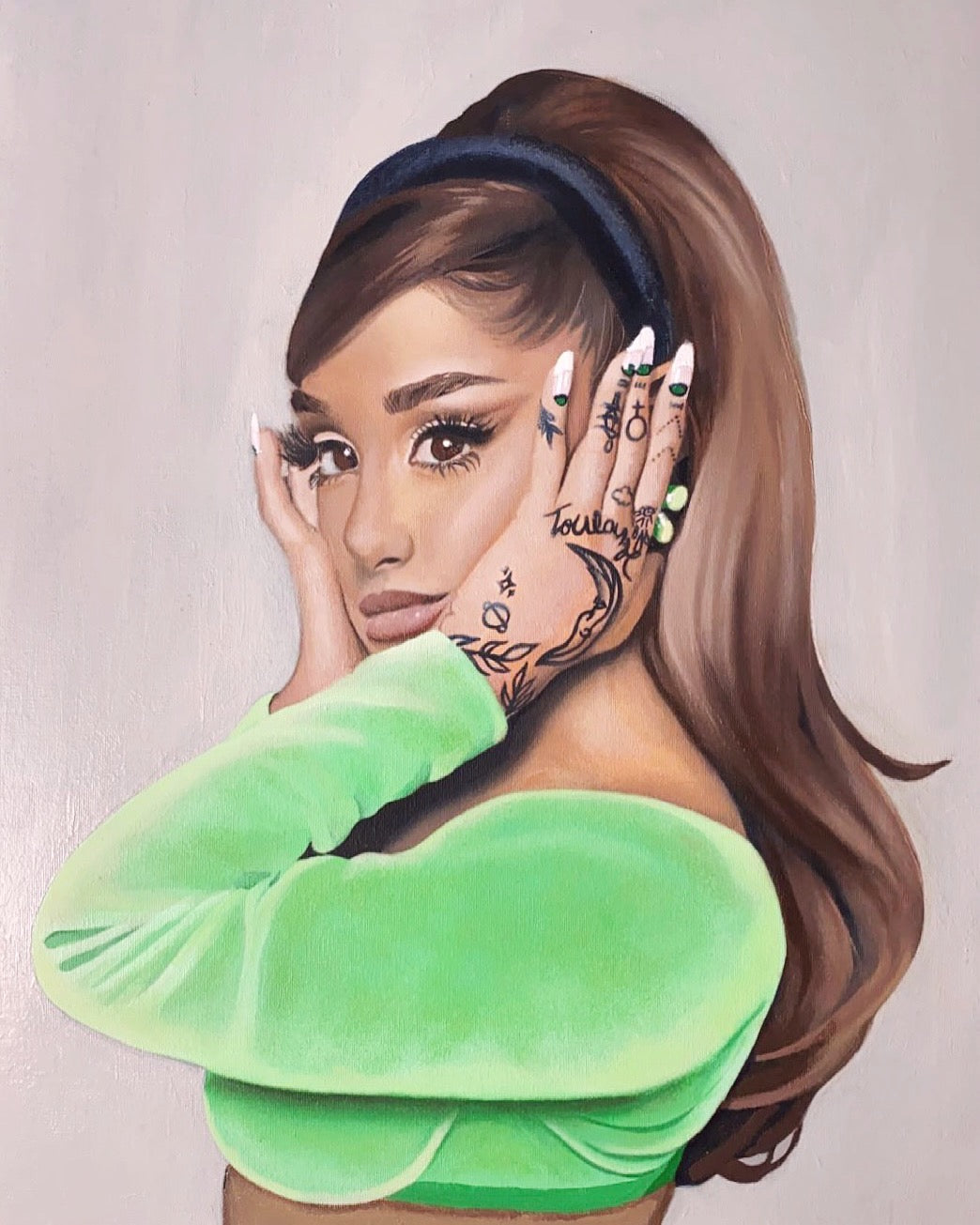 Music, Positions Ariana Grande Acrylic Painting