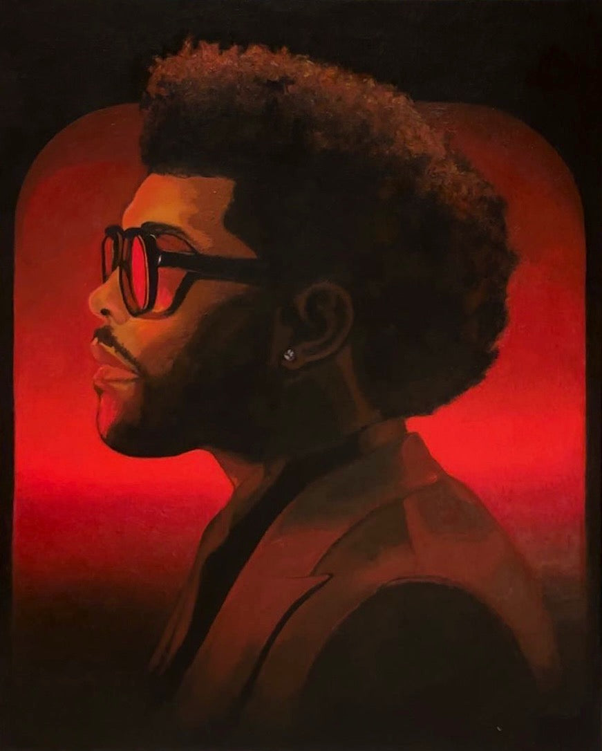 Music, The Weeknd Acrylic Painting