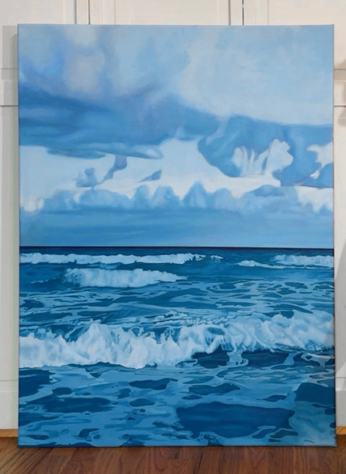 Ocean, High Tide Acrylic Painting