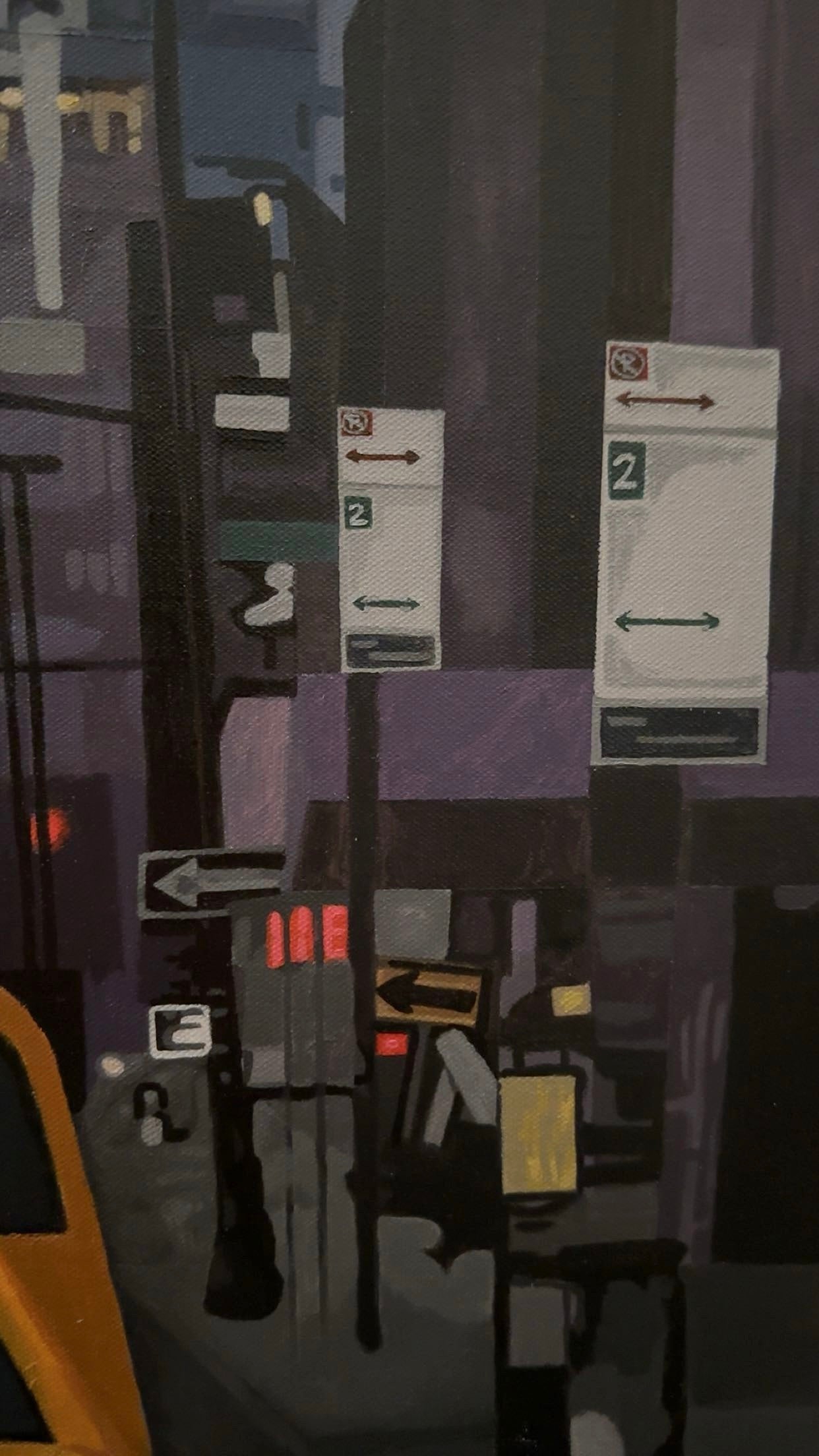 NYC Rush Hour Acrylic Painting