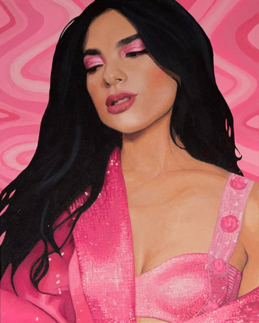 Music, Dua Lipa Acrylic Painting